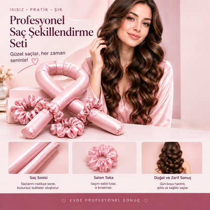 GoldVe Isısız Saç Şekillendirme Seti
