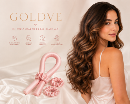 GoldVe Isısız Saç Şekillendirme Seti